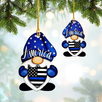 Gnome Police Custom Shaped Ornament - Dah 166 Car Ornament - Best gifts your whole family