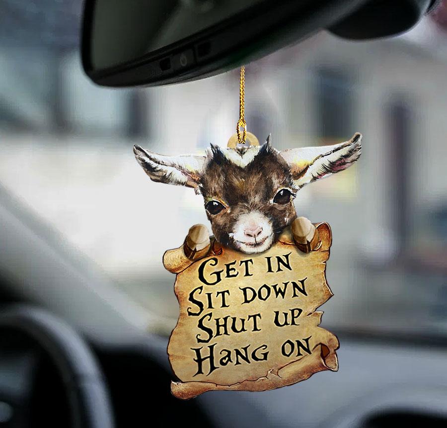 Goat Get In Goat Lover Two Sided Ornament Christmas Gift Godmerc - Best gifts your whole family