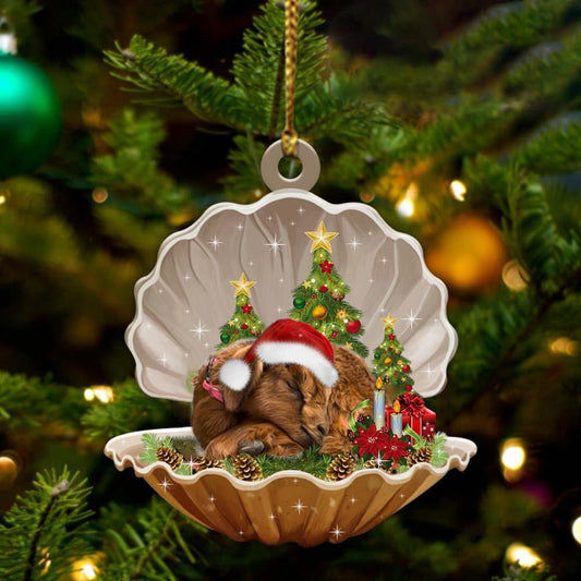 Goat3-Sleeping Pearl In Christmas Two Sided Ornament - Best gifts your whole family