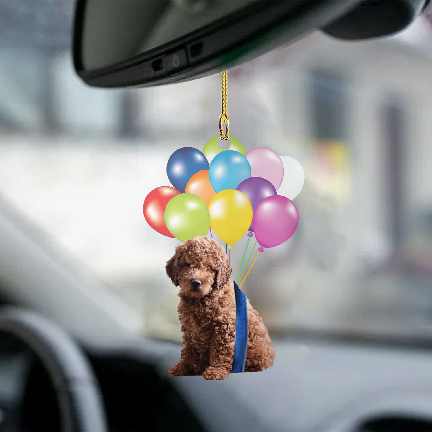 Golden Doodle Fly With Bubbles Dog Hanging Ornament Dog Ornament Godmerc - Best gifts your whole family