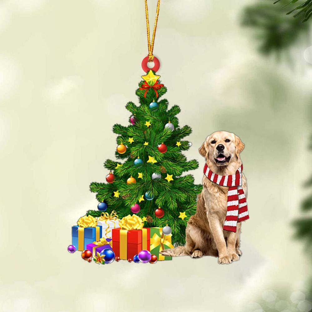 Golden Retriever 2-Christmas Star Hanging Ornament - Best gifts your whole family