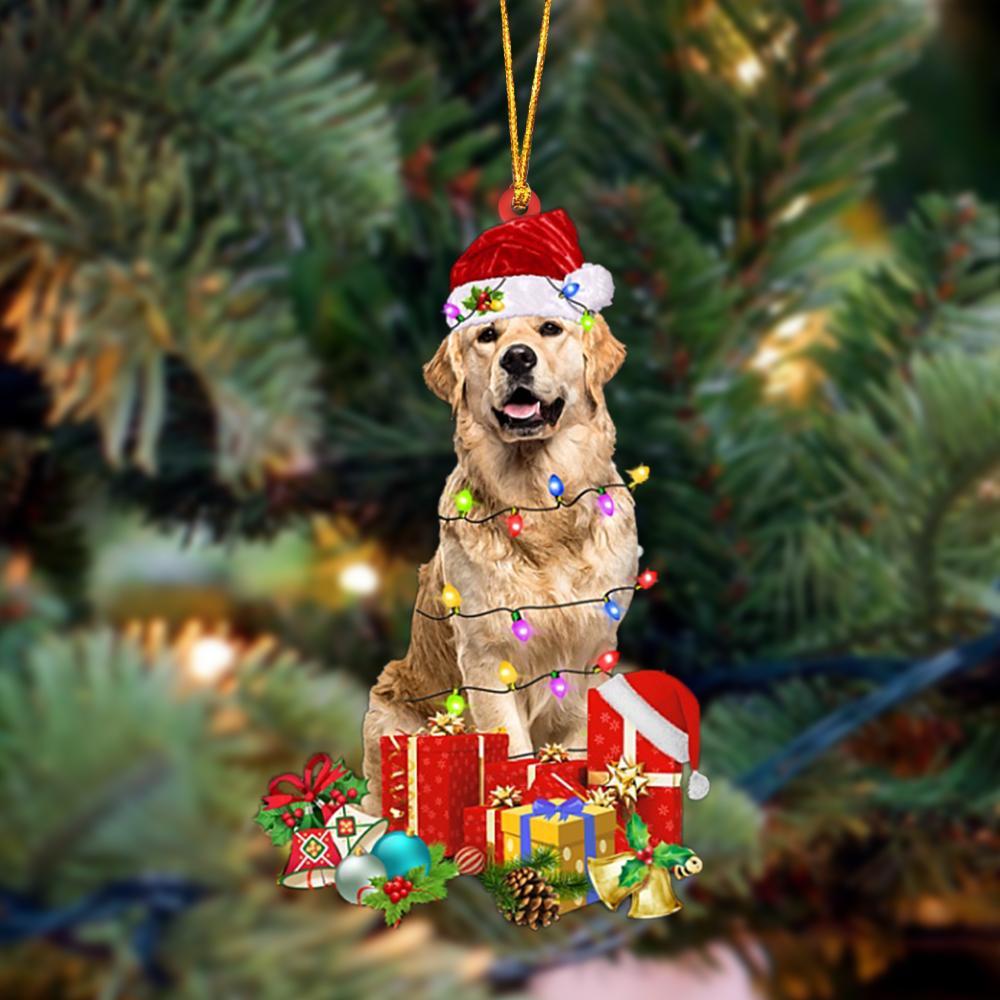 Golden Retriever 2-Dog Be Christmas Tree Hanging Ornament - Best gifts your whole family