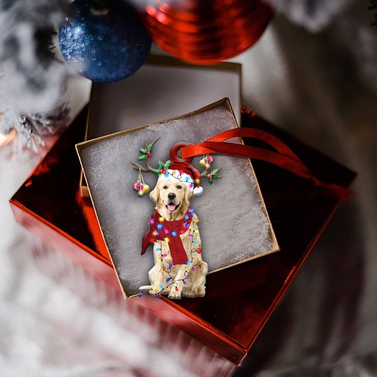 Golden Retriever Christmas Shape Ornamentz - Best gifts your whole family