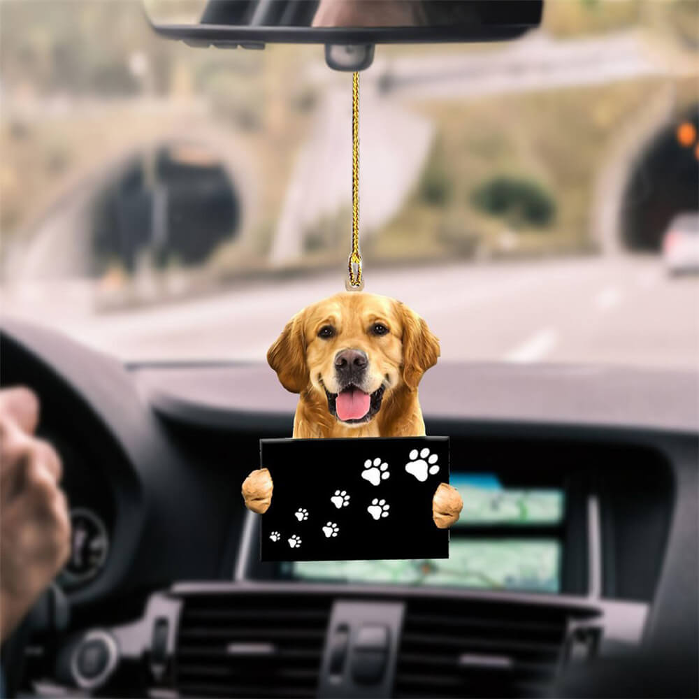 Golden Retriever Fly With Bubbles Hanging Ornament Dog Ornament Godmerc - Best gifts your whole family