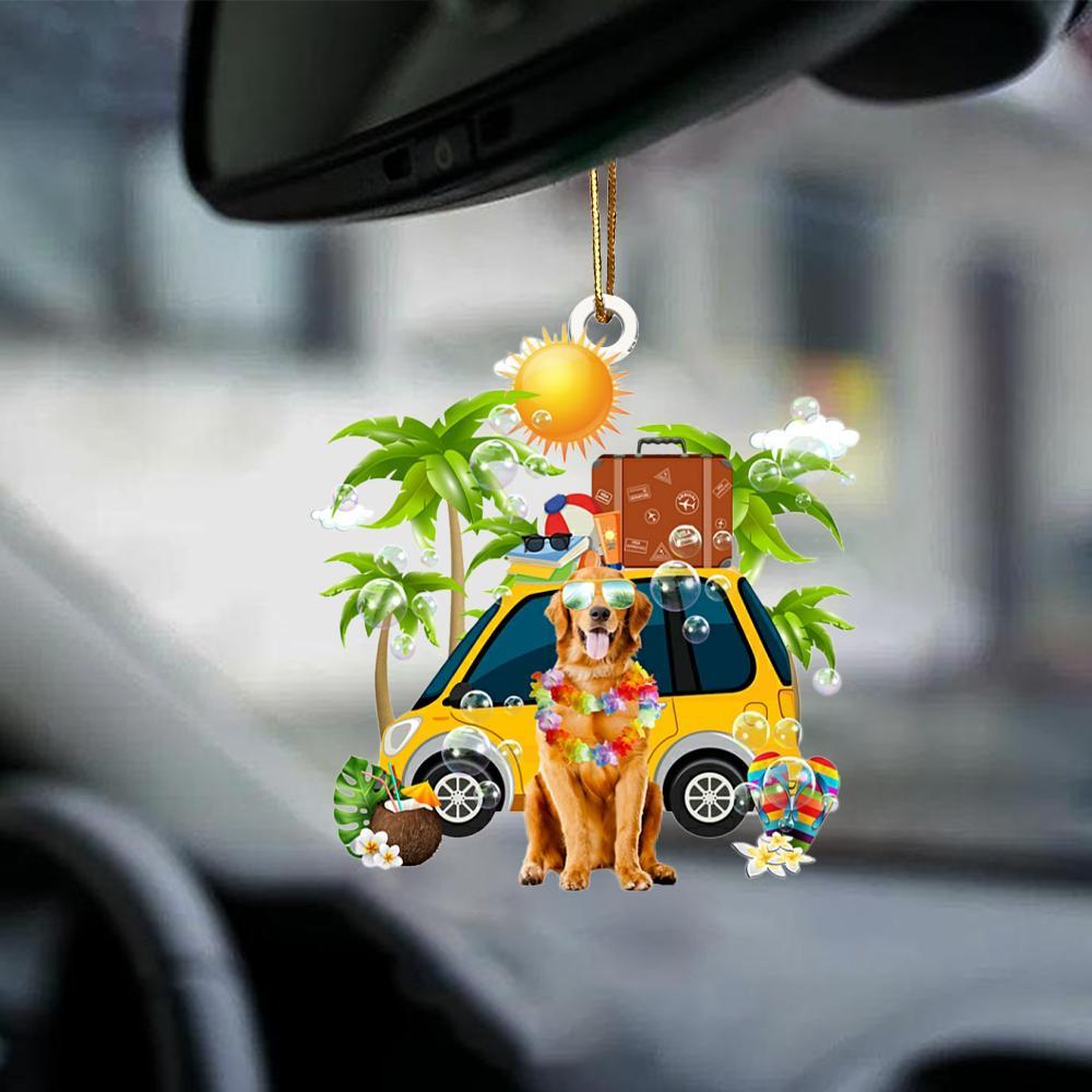 Golden Retriever-Nice Summer-Two Sided Ornament - Best gifts your whole family