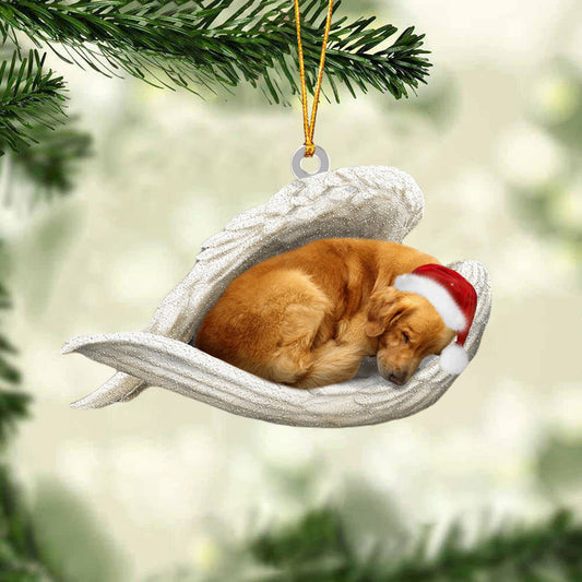 Golden Retriever Sleeping Angel Christmas Ornament Dog Christmas Hanging Ornament - Best gifts your whole family