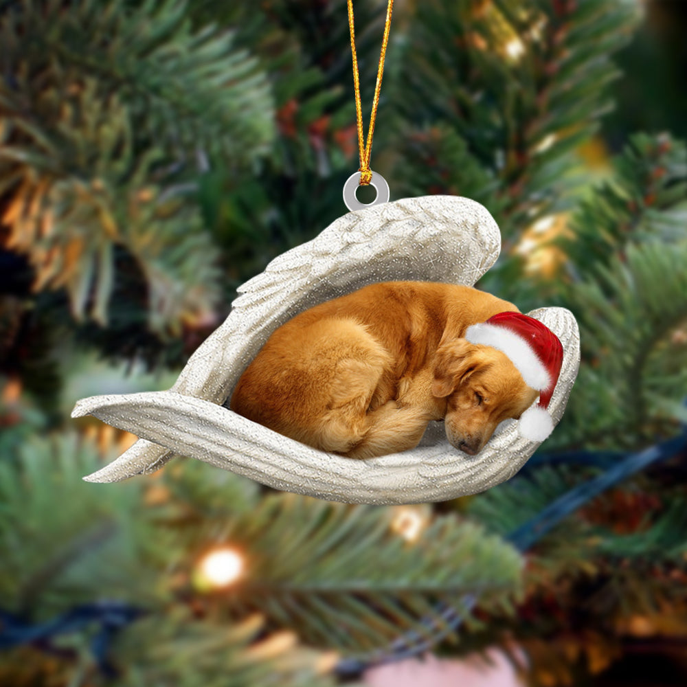 Golden Retriever Sleeping Angel Christmas Ornament Dog Christmas Hanging Ornament - Best gifts your whole family