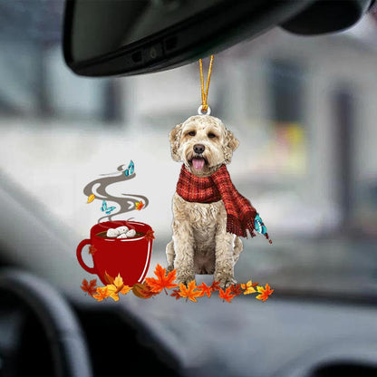 Goldendoodle 1-Fall Chocolate-Two Sided Ornament - Best gifts your whole family