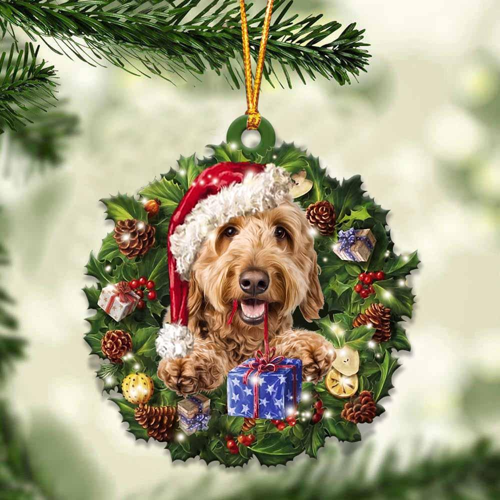 Goldendoodle and Christmas gift for her gift for him gift for Goldendoodle lover ornament, Christmas Ornament - Best gifts your whole family