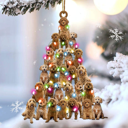 Goldendoodle Lovely Tree Gift For Goldendoodle Lover Gift For Dog Mom Ornament - Best gifts your whole family