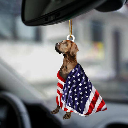 Great Dane American Patriot Flag Two Sided Ornament - Best gifts your whole family