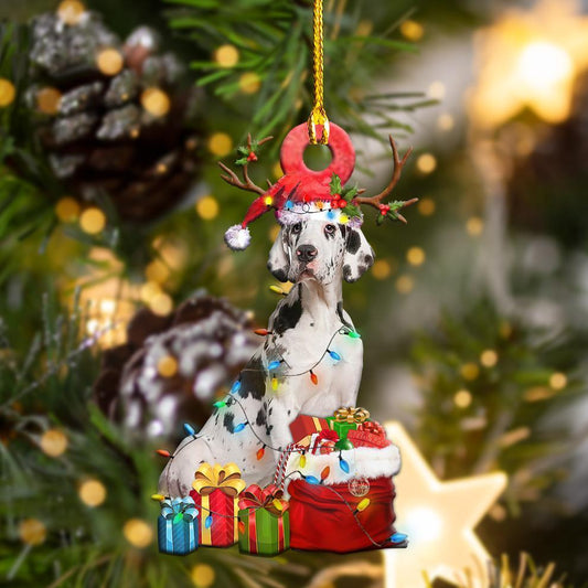 Great Dane Christmas Shape Ornamenty - Best gifts your whole family