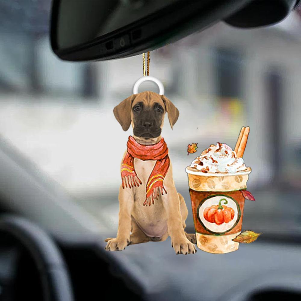 Great Dane-Pumpkin Spice Kinda-Two Sided Ornament - Best gifts your whole family