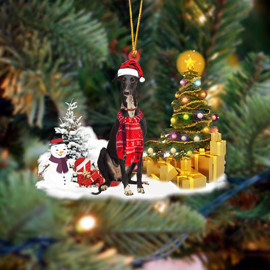 Greyhound Christmas Ornament Christmas Tree Hanging Acrylic Ornament Gift - Best gifts your whole family