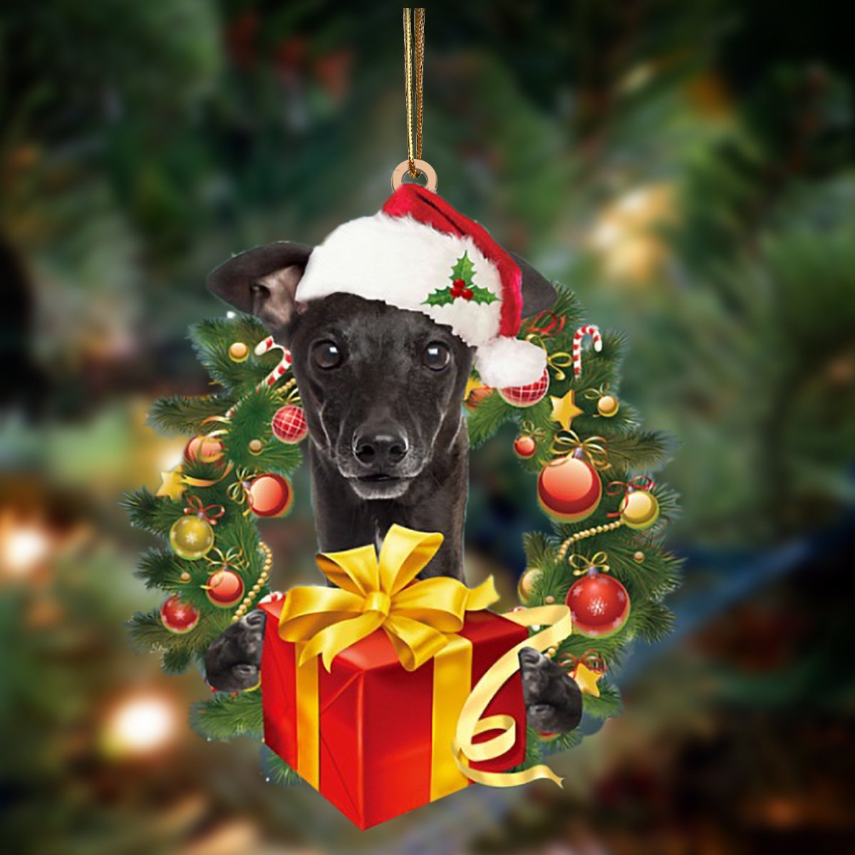 Greyhound-Dogs Give Gifts Hanging Ornament - Best gifts your whole family