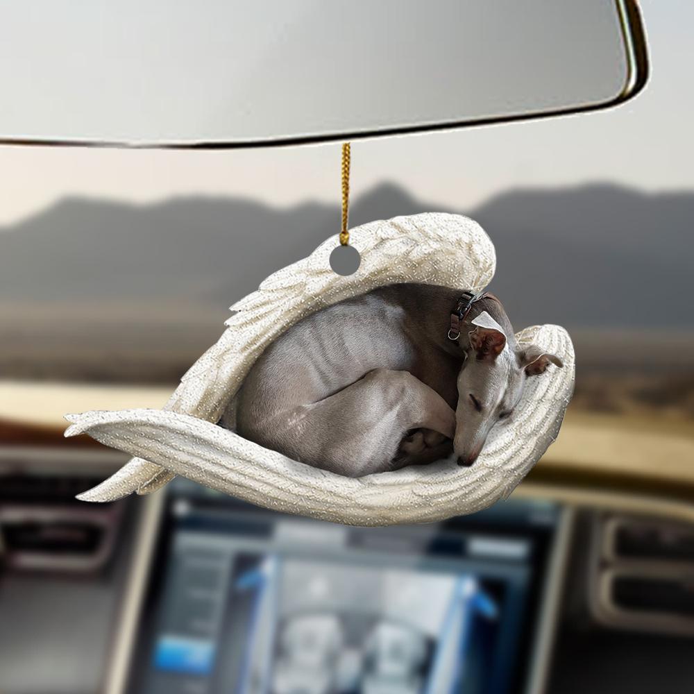 Greyhound sleeping angel greyhound lovers dog moms ornament - Best gifts your whole family