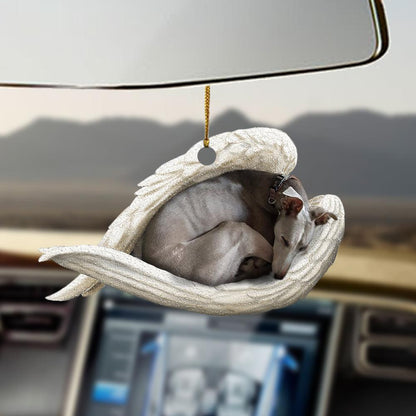 Greyhound sleeping angel greyhound lovers dog moms ornament - Best gifts your whole family