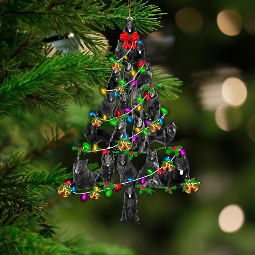 Groenendael-Christmas Tree Lights-Two Sided Ornament - Best gifts your whole family