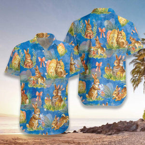 Happy Easter Day Bunny Hawaiian Shirt | For Men & Women | Adult | HW3750