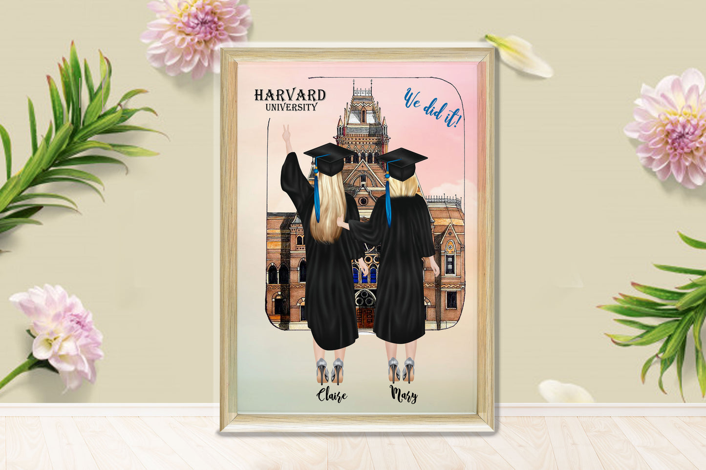 Cairde Pictiúr Pearsanta Priontáil Céime, Bronntanas Céime Saincheaptha, Bronntanas Gradaim Congrats, Cló Bronnadh Céime Cairde, Bronntanas Pearsanta Priontála Céime, Cárta Céime