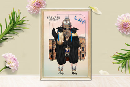 Cairde Pictiúr Pearsanta Priontáil Céime, Bronntanas Céime Saincheaptha, Bronntanas Gradaim Congrats, Cló Bronnadh Céime Cairde, Bronntanas Pearsanta Priontála Céime, Cárta Céime