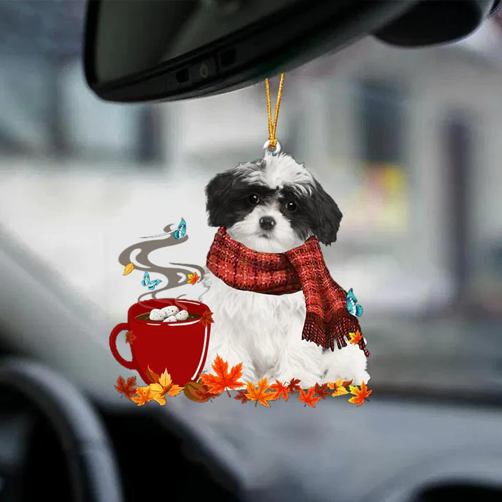 Havanese 1-Fall Chocolate-Two Sided Ornament - Best gifts your whole family