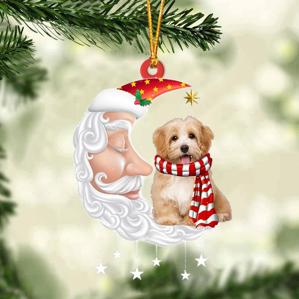Havanese With Santa Christmas Ornament Dog Christmas Ornament - Best gifts your whole family