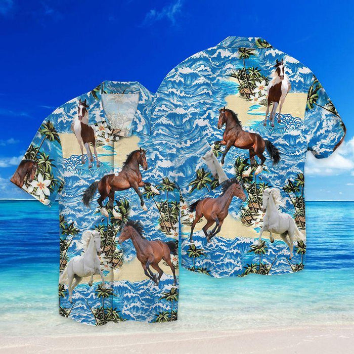 Horse Hawaiian Shirt,Hawaiian Shirt Gift,Christmas Gift