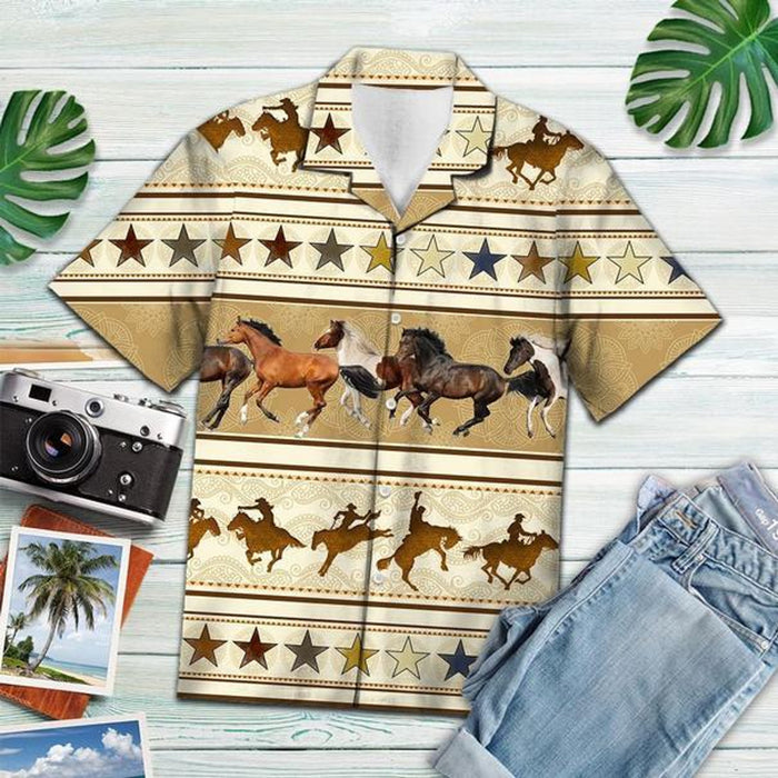 Horse Herd Hawaiian Shirt,Hawaiian Shirt Gift,Christmas Gift
