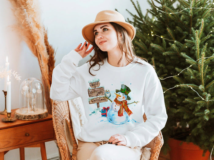 Snow Man Have A Holly Jolly Christmas Sweatshirt, Christmas Shirt,Christmas sweatshirt,Christmas Gift