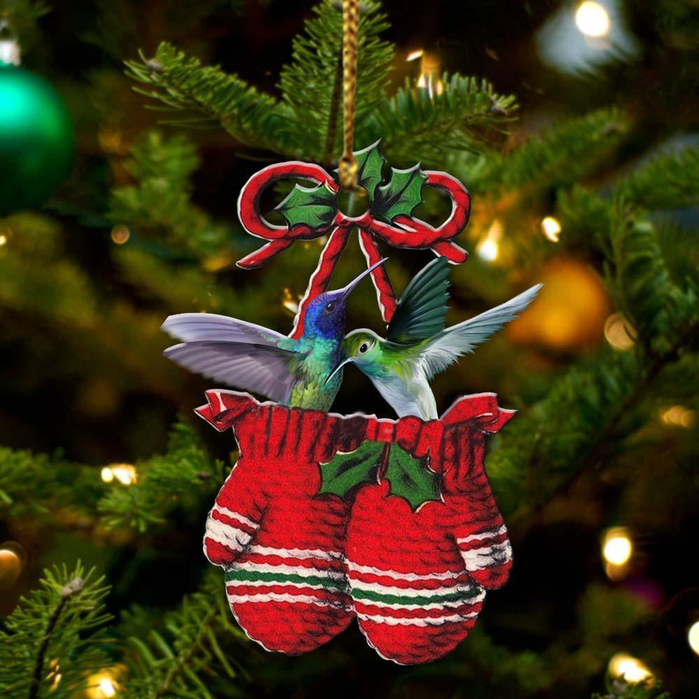 Hummingbird Inside Your Gloves Christmas Holiday-Two Sided Ornament Christmas 2022 Ornament Gift - Best gifts your whole family