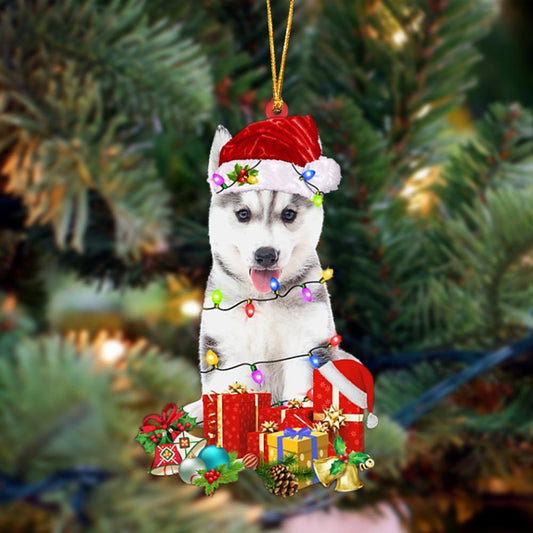 Husky 2-Dog Be Christmas Tree Hanging Ornament - Best gifts your whole family