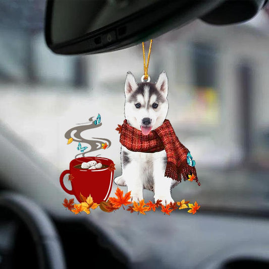 Husky 2-Fall Chocolate-Two Sided Ornament - Best gifts your whole family