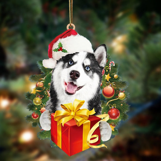 Husky-Dogs Give Gifts Hanging Ornament - Best gifts your whole family