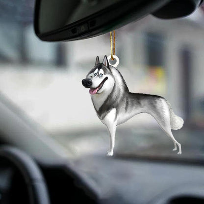 Husky-Look At Me-Two Sided Ornament - Best gifts your whole family