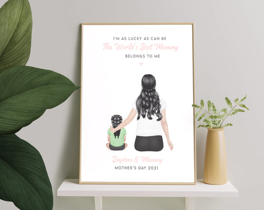 Pictiúr Pearsanta Bronntanas Pearsantaithe Do Lá na Máthar, Bronntanas Lá na Máthar, Bronntanas Do Mhama Ó Iníon, Bronntanas Do Mhama Ó Mac, Cló Uathúil Lá na Máthar, Lá na Máthar