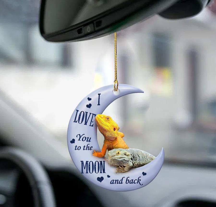 Iguanids Moon Back Two Sided Ornament Cus Tjl - Best gifts your whole family