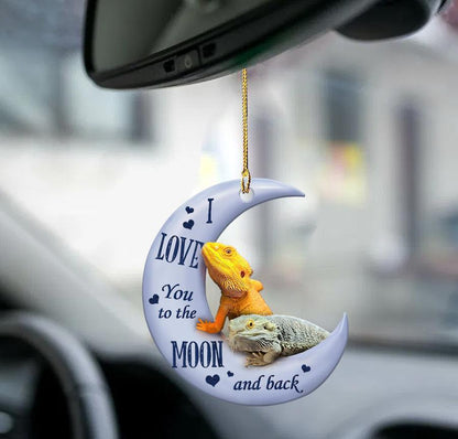 Iguanids Moon Back Two Sided Ornament Cus Tjl - Best gifts your whole family