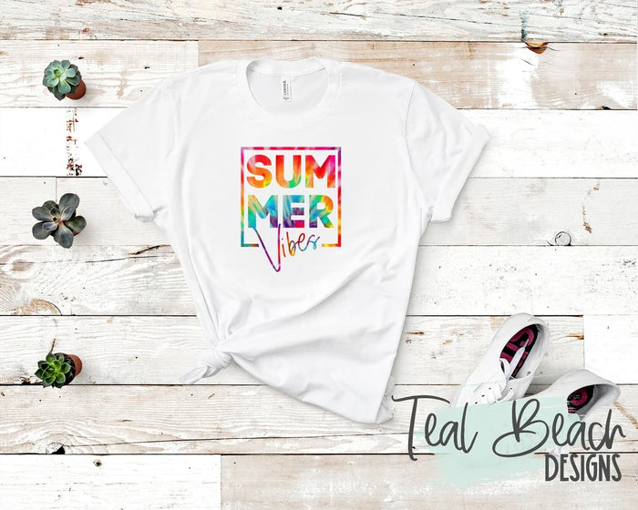 Summer Vibes Tie-Dye T shirt