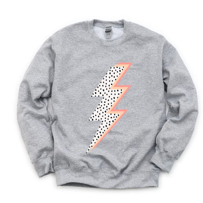 Lightning Bolt Sweatshirt, Preppy Sweatshirt, Sweatshirt Woman Trendy, Preppy Clothes, Y2K Sweatshirt, Bolt Crewneck, VSCO Sweatshirt