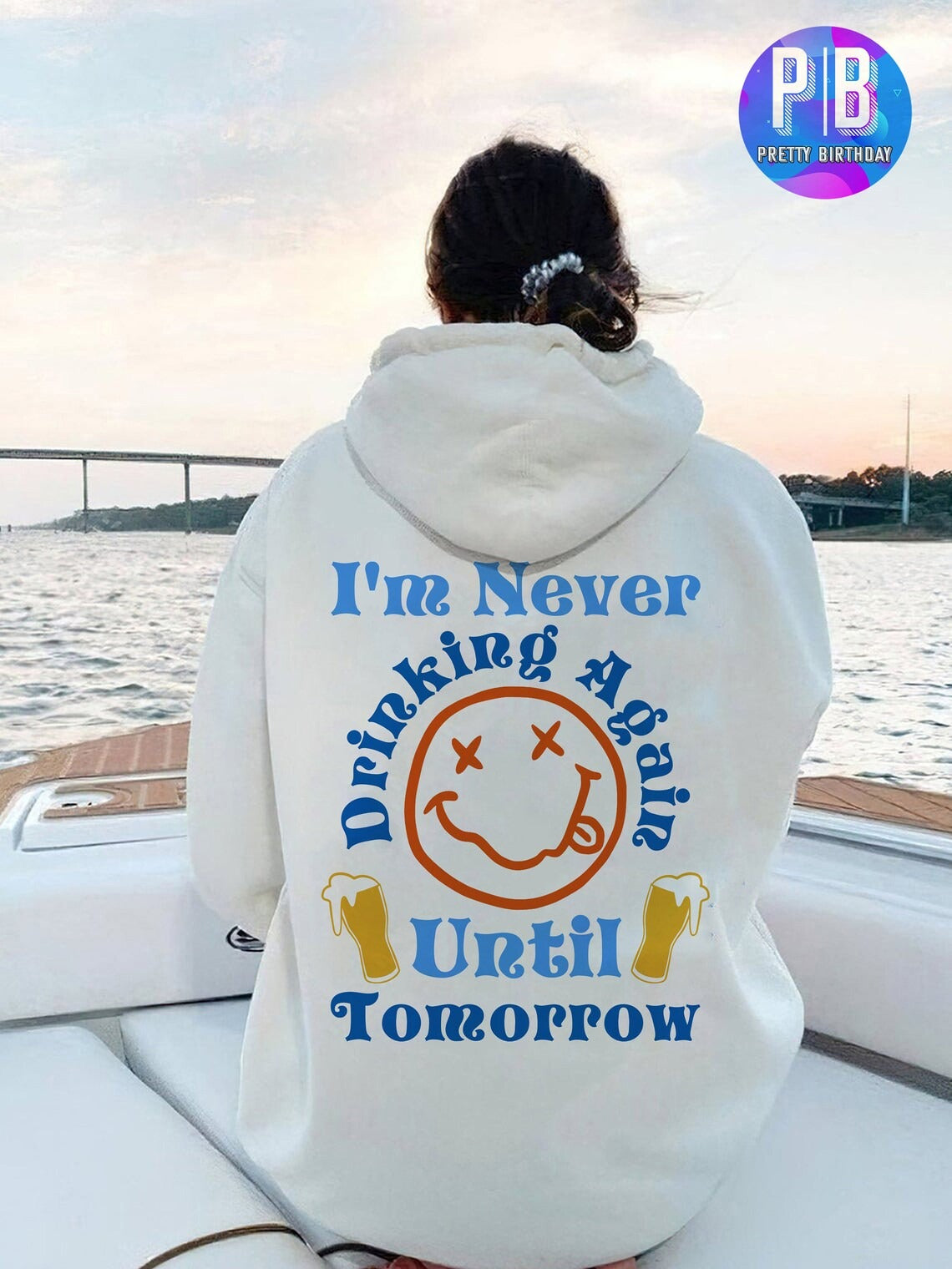 Never Drinking Again Hoodie Hangover Hoodie Vsco Hoodie Trendy Y2K Hoodie Preppy Sweatshirt Aesthetic Hoodie Trendy Hoodie Preppy Hoodie