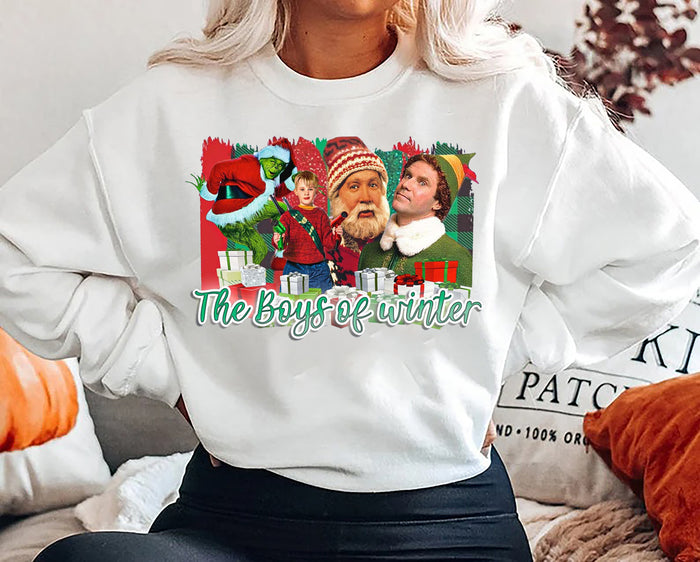 The Boys Of Winter Sweatshirt, Christmas Sweatshirt, The Boys Of Christmas Sweatshirt, Christmas Movie Character, Holiday Sweater