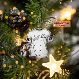 Custom Name Chef Christmas Ornament Decoration,Ornament For Chef, Master Chef Ornament, Christmas Orrnament, Chef Decoration, Ornament Decor