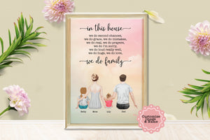 Personalized A Love In This House We Do Family Canvas