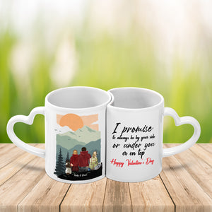 Love each other, go together wherever you go, Love Pet, Gift For Couple Love, Meaningful Gift For Valentine's Day, Couple Mug Lover