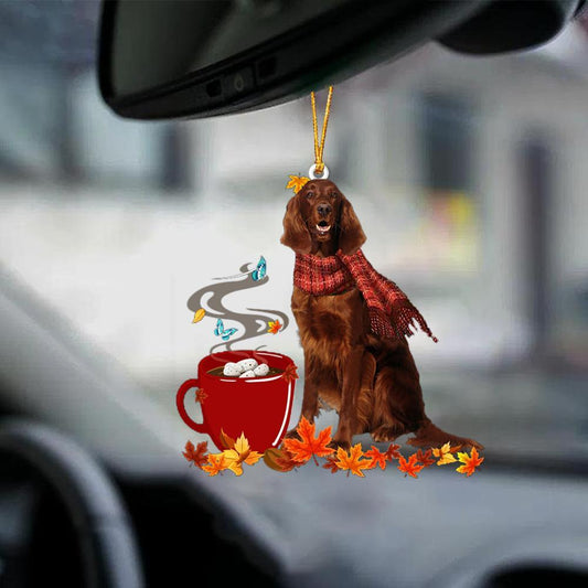 Irish Setter-Fall Chocolate-Two Sided Ornament - Best gifts your whole family
