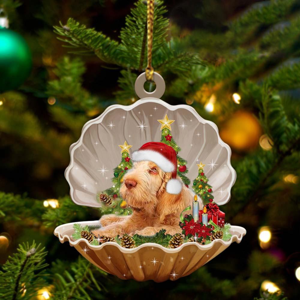 Italian Spinone4-Sleeping Pearl In Christmas Two Sided Ornament - Best gifts your whole family