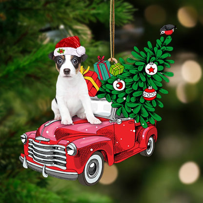 Jack Russell Terrier 2-Pine Truck Hanging Ornament - Best gifts your whole family