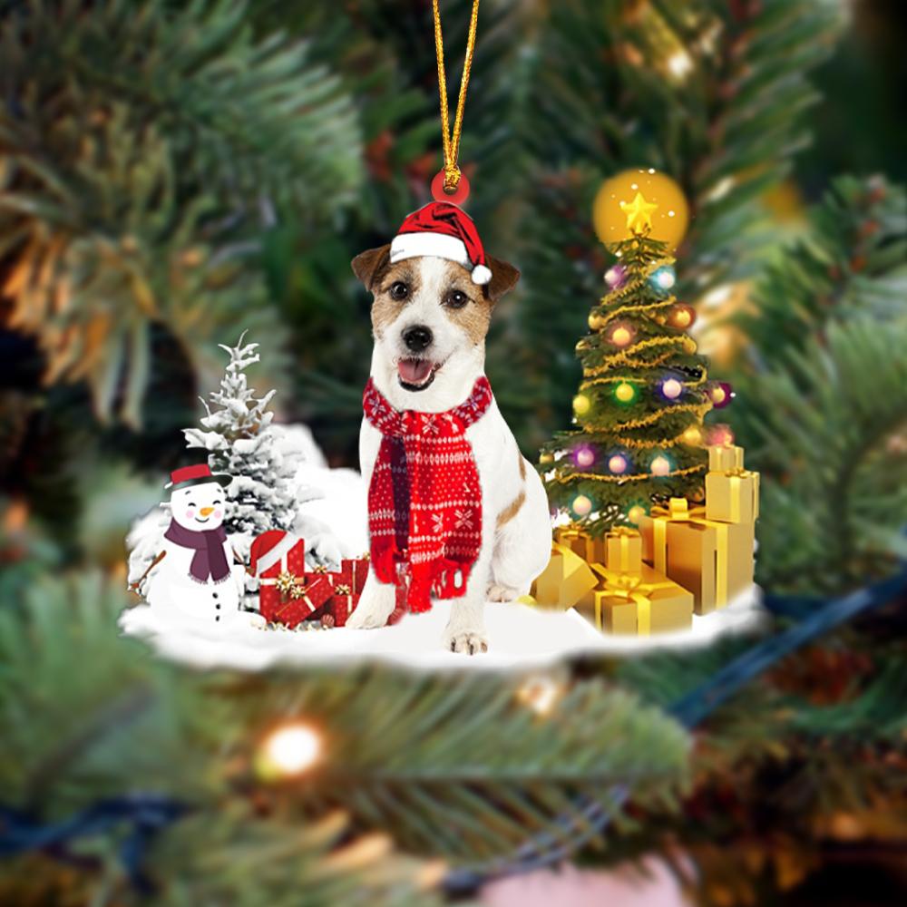 Jack Russell Terrier Christmas Ornament Christmas Tree Hanging Acrylic Ornament Gift - Best gifts your whole family