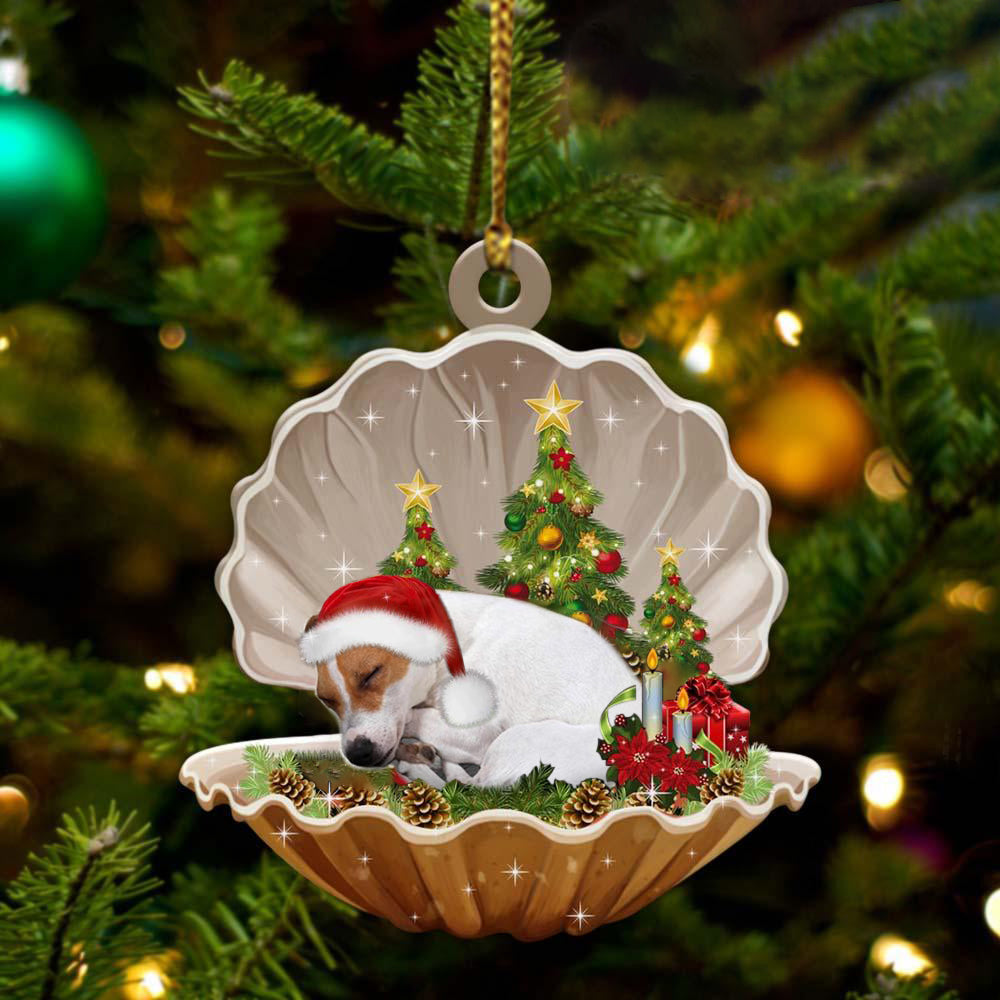 Jack Russell Terrier-Sleeping Pearl in Christmas Two Sided Ornament, Christmas Ornament, Car Ornament - Best gifts your whole family
